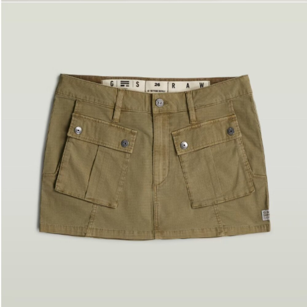 G-Star Mini Cargo Skirt Ensis Green Size 31